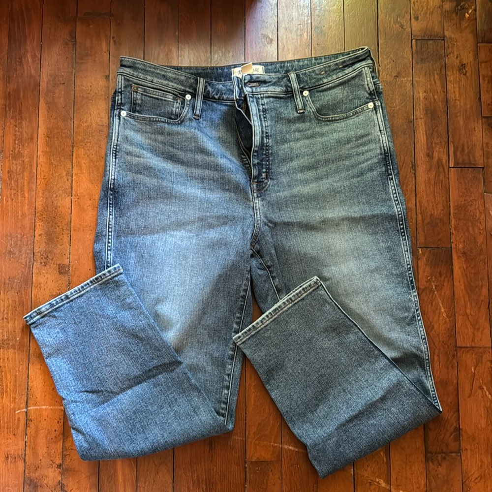 Madewell curvy stovepipe jeans never worn